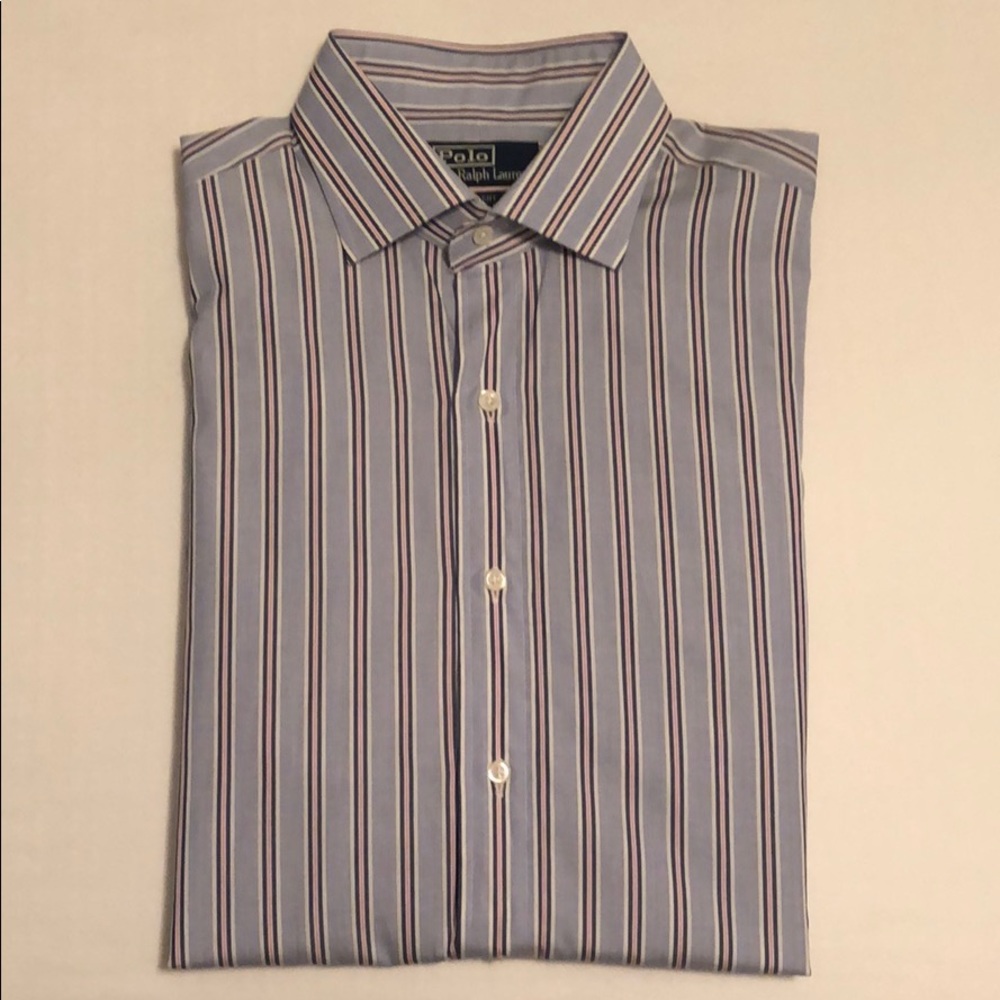 Ralph Lauren Polo Blue Stripe Dress Shirt - NWT